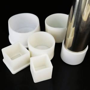 4/8pcs 라운드/사각형 고무 미끄럼 방지 테이블 의자 다리 캡 흰색 직사각형 가구 피트 레벨링 보호기 커버 양말 파이프 플러그