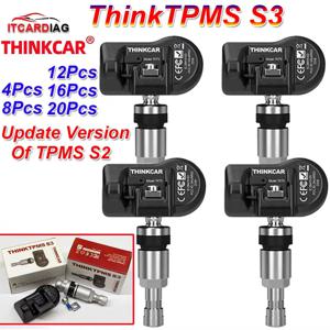 THINKCAR THINKTPMS S3 S2 자동차 TPMS 타이어 압력 센서 업그레이드 Thinkcar 및 Mucar tpms 도구와 함께 작동하는 315MHz 433MHz 프로그램