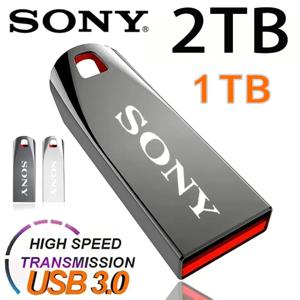 소니 오리지널 플래시 드라이브 2TB USB 3.0 미니 고속 금속 Pendrive 1TB 스틱 휴대용 드라이브 방수 메모리 저장 U 디스크