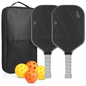 Pickleball Paddle T700 탄소 섬유 서리로 덥은 표면 16MM 향상된 스위트 스팟 및 제어 및 전력 미끄럼 방지 그립 USAPA 준수
