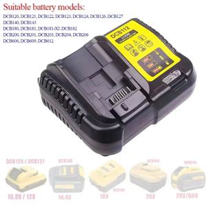 DCB112 리튬 이온 배터리 충전기 DeWalt 10.8V 12V 14.4V 18V 20V 배터리 DCB118 DCB101 DCB127 DCB609 DCB200 DCB140 DCB105 DCB200