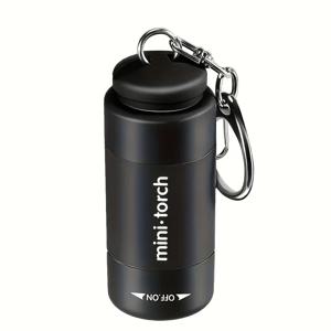 LED 마이크로 포켓 손전등 휴대용 USB 충전식 키 체인 손전등 방수 홈 야외 하이킹 캠핑 손전등