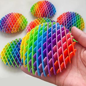 3D 텔레스코픽 감압 탄성 메쉬 장난감 스트레스 릴리프 작은 벌레 감압 유물 휴대용 Fidgets 웜 소설 장난감