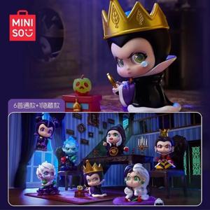 Miniso 디즈니 악당 캐릭터 컬렉션 피규어 서프라이즈 박스 블라인드 박스 패션 트렌디 데스크탑 장식 소녀 선물