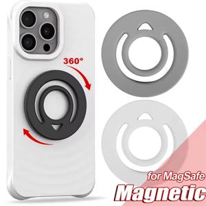유니버설 마그네틱 실리콘 손가락 링 그립 아이폰 MagSafe 링 모양에 대 한 양면 강력한 자석 원형 그립 전화 홀더