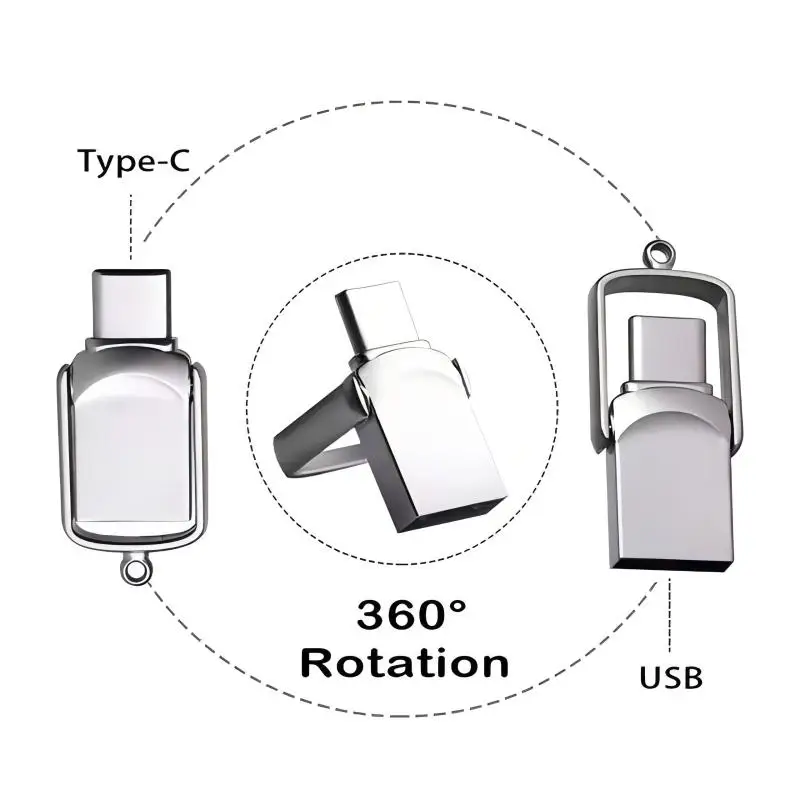CCSN 2in1 펜 드라이브 USB 플래시 드라이브 32GB 64GB 128GB (타입C PC용) 고속 USB 플래시 드라이브 128GB USB 2.0 타입C 32GB 64GB