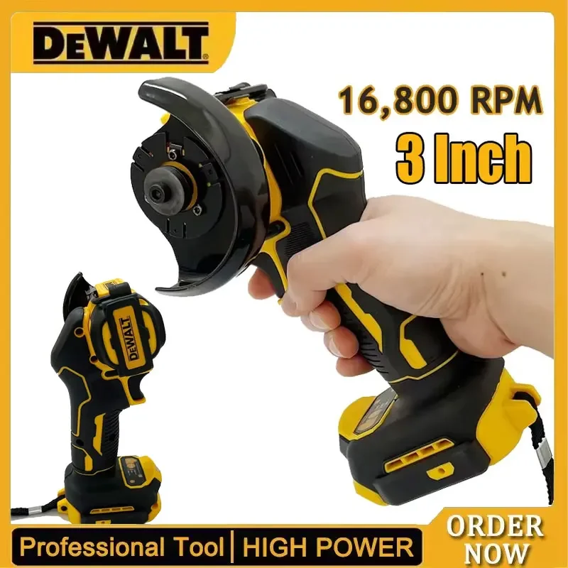 DEWALT 20V 18V 배터리 미니 앵글 그라인더 무선 연삭 연마 기계 전기 다이아몬드 커팅 그라인더 전동 공구
