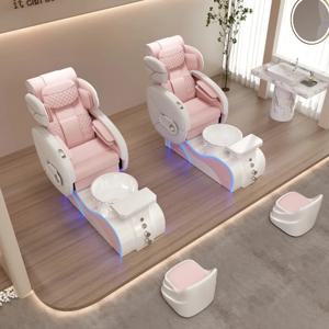 페디큐어 의자 살롱 의자 SPA 가구 등받이 마사지 의자 페디큐어 스툴 네일 소파 카우치 족욕 발 담그기 의자