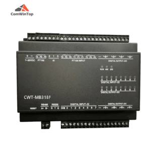 CWT-MB318F 이더넷 Modbus RTu Tcp Io 획득 모듈, 4PT + 4AI + 4AO + 8DI + 6DO RS485 RS232