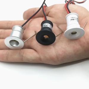 작은 스포트 라이트 1W 미니 LED 스포트라이트 12V 디밍 가능 15mm 컷아웃 매입형 통 IP65 천장 조명 쇼케이스 디스플레이 조명