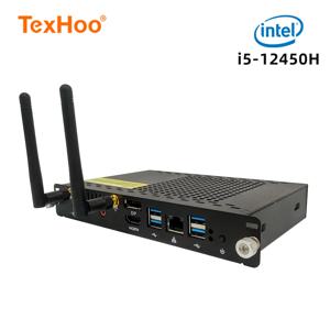 TexHoo OPS 미니 PC 컴퓨터, 인텔 코어 i5 12450H 프로세서, 윈도우 11 프로, 컨퍼런스 티치 스크린, 내장 호스트 모듈 와이파이