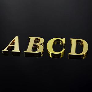1Pcs 금속 자기 접착제 집 번호 아파트 방에 대 한 영어 알파벳 문자 문 플레이트 테이블 사서함 번호 스티커 5*3cm