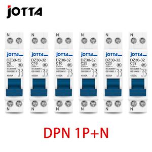 JOTTA DPN 1P+N 미니 회로 차단기 MCB 6A10A 16A 20A 25A 32A Din 레일 장착 소형 가정용 공기 스위치