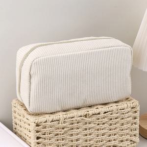 코듀로이 연필 케이스 대용량 연필 케이스 편지지 솔리드 컬러 Trousse Kawaii Kalemlik 학교 용품 연필 주머니