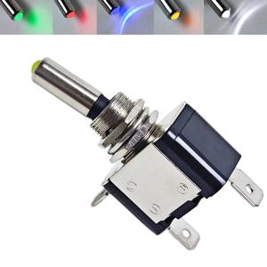 1Pcs 12V 20A 조명 LED 토글 스위치 자동 자동차 보트 트럭 빨간색 파란색 녹색 노란색 흰색