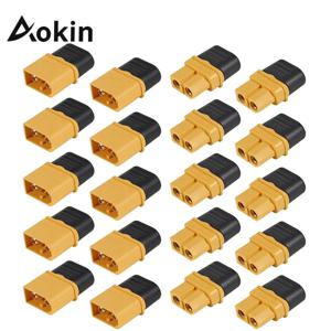 Aokin 5/10Pairs XT60H 커넥터 플러그(쉘 하우징 포함) RC Lipo 배터리 자동차 드론 비행기용 암/수 XT60 플러그