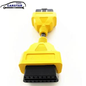 13CM / 30CM 노란색 obd2 연장 케이블 남성-여성 인터페이스 내구성 16pin obd 2 플러그 확장 어댑터