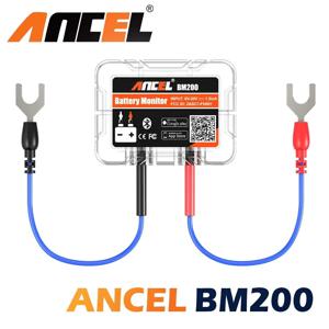 ANCEL BM200 무선 블루투스 4.2, 12V 배터리 모니터, 자동차 배터리 상태 점검 모니터링, 배터리 테스터, 안드로이드 IOS 앱용