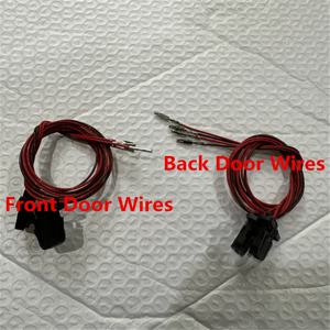 2PCS 전면 후면 자동차 도어 라이트 케이블 와이어 커넥터 하네스 플러그 VW Jetta MK5 MK6 MK7 골프 5 6 7 T-ROC Tiguan MK2 Arteon CC
