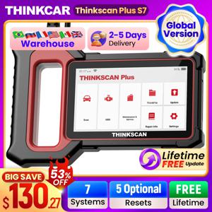 THINKCAR 씽크스캔 플러스 S7 S6 S4 Obd2 스캐너 자동차 진단 도구 오토모티브 스캐너 자동 진단 도구 코드 리더 28 리셋