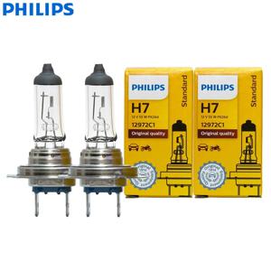 필립스 2PCS 비전 H7 12V 55W PX26d 원래 자동차 할로겐 헤드 라이트 3200K 표준 자동 교체 정품 전구 12972, 쌍