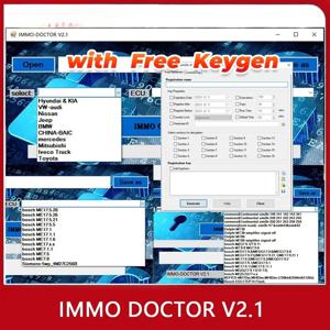 2025 IMMO DOCTOR V2.1 무제한 키젠 멀티 브랜드 Immo Off 소프트웨어 ECU 칩 튜닝, sim2k MT38 ME 17.9.2 MED17.9.8