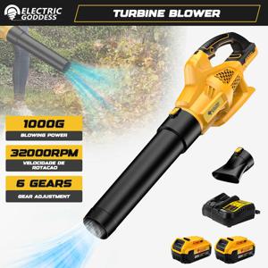 전기 여신 무선 공기 송풍기 Dewalt 21V 배터리 용 브러시리스 핸드 헬드 리프 제트 터보 송풍기 전동 공구