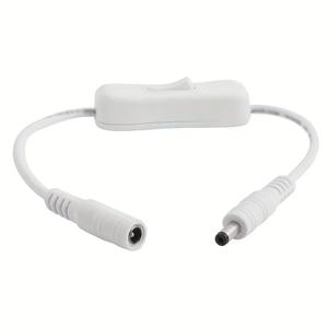 CCTV LED 스트립 조명용 인라인 304 스위치, 암수 전원 케이블, DC 커넥터 스위치, 5.5x2.1mm, 5V, 12V, 24V