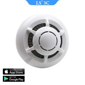 HD 1080P 무선 IP 카메라 연기 경보 디자인 홈 호텔 천장 미니 와이파이 카메라 홈 보안 감시 원격 모니터링