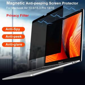 Macbook M4 M3 M2 Pro14 16 Air 15 13 13.6 눈부심 방지/스파이 방지 엿보기 방지 블루 라이트 필름 용 자기 개인 정보 보호 화면 보호기