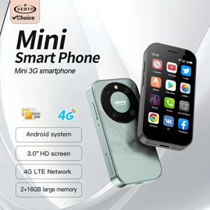 SERVO KING9000 미니 스마트폰 4G LTE 안드로이드 시스템 플레이 스토어 WhatsAPP 얼굴 잠금 해제 2GB+16GB WiFi 3.0인치 포켓 스마트폰