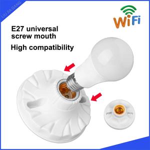 E27 다기능 스마트 소켓 + 미니 Wi-Fi HD 카메라 / 소형 감시 카메라, 루프 녹화, 앱 원격 모니터링, 모션 감지, 홈 보안
