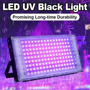 Led 자외선 범광등 50w 100w 395nm 야외 자외선등 240v 살균 가정용 220v 진드기 등 자외선 경화 자외선실