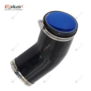 EPLUS 검정색 실리콘 호스 어댑터 커넥터 45도 범용 화염 방지 자동차 인터쿨러 터보 흡입 파이프 커플