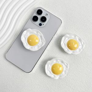 크리 에이 티브 계란 전화 홀더 접이식 소켓 그립 Tok 홀더 Magsafe IPhone Mac 용 삼성 안전 링 핑거 확장 스탠드