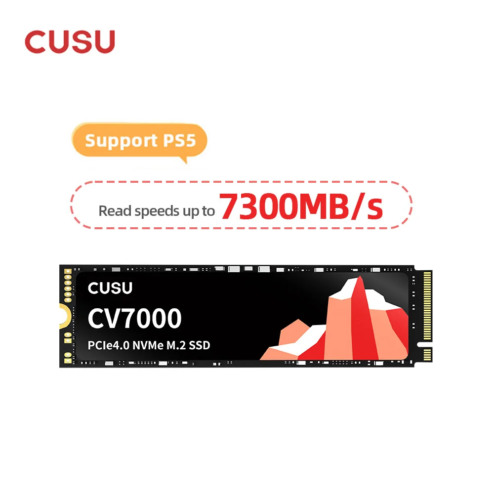 CUSU SSD 1TB 2TB M2 NVMe SSD 하드 드라이브 M.2 PCIe4.0 x4 2280 PS5 노트북 데스크탑용 솔리드 스테이트 디스크