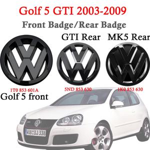 폭스바겐 골프 5 MK5 GTI 2003 2004 2005 2006 2007 2008 2009 액세서리 블랙 프론트 그릴 리어 트렁크 엠블럼