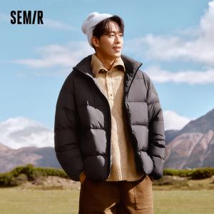 Semir 다운 재킷 남성 겨울 3 방지 방풍 방수 얼룩 방지 두꺼운 스탠드 칼라 퍼퍼 코트 경량 따뜻한