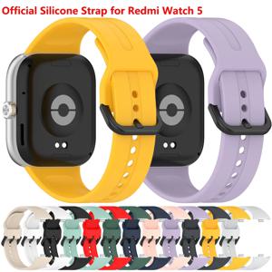 Redmi Watch 5 용 공식 실리콘 스트랩 Xiaomi Mi Band Miband 9/8 Pro 액세서리 용 Redmi Watch 4 팔찌 교체