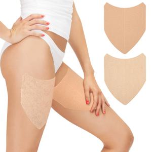 5-20pcs Anti-Chafing 허벅지 패드 부직포 자체 접착 마찰 방지 허벅지 스티커 남성 여성을위한 방수 및 통기성