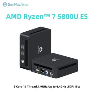GenMachine AMD 라이젠 ™   7 5800U ES 윈도우 11 8코어 16스레드 4.4GHz 15W 라이젠 미니 PC DDR4 WIFI6 DIY 게이밍 컴퓨터