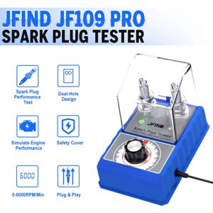 스파크 플러그 테스터 더블 홀 진단 도구 자동차 12V 스파크 테스터 0-6000rpm 자동 엔진 점화 감지기 도구 스캐너