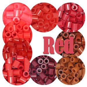 붉은 색 5mm 1000PCS 픽셀 아트 퍼즐 하마 비즈 어린이를위한 철 퓨즈 비즈 Diy 퍼즐 고품질 선물 어린이 장난감
