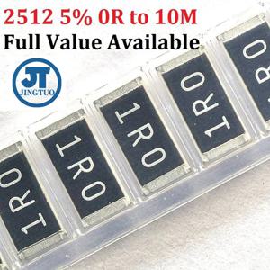 20pcs SMD 칩 저항기 2512 1Watt 0R-10M 옴 100E 1.1 1.2 150 180 200 220 240 270 300 330 470 510 560 620 680 750 820 910K