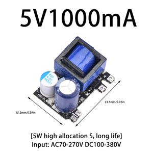 AC-DC 5V 1000mA 2000mA 5W 10W 정밀 벅 컨버터 AC 220V ~ 5V DC 스텝 다운 변압기 전원 공급 장치 모듈