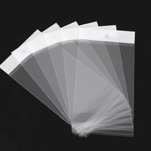 100pcs 플라스틱 OPP 자기 씰링 투명 가방 셀로판 포장 DIY 쥬얼리 디스플레이 소매 포장 가방 선물 파우치