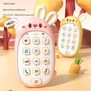 아기 Teether 시뮬레이션 휴대 전화 0-1 세 어린이 음악 전화 장난감 조기 교육 교육 이야기 기계
