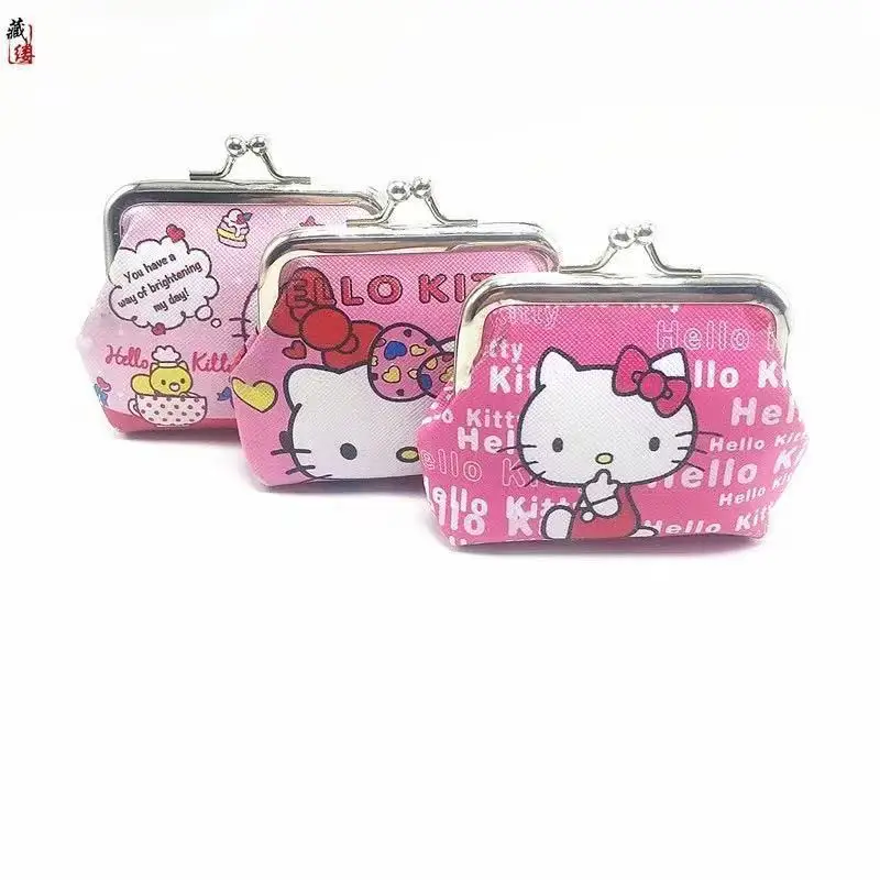 헬로 키티 만화 동전 주머니 지갑 Sanrio 크리 에이 티브 작은 지갑 도매 내 멜로디 가방 소녀 지갑 Kawaii 지갑 아이 지갑