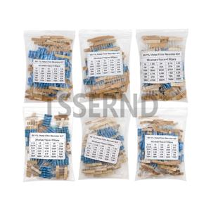 150PCS 300PCS 1/2W 1W 2W 3W 저항 1% 금속 필름 저항기 분류 키트 세트 30가지 각 5/10PCS 1R~750R 1K~820K 옴