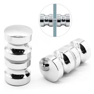 와인 캐비닛용 세련된 단일 구멍 유리 도어 핸들 - 304 스테인레스 스틸 및 알루미늄 합금 구조